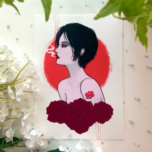 Nana Osaki Print | Ai Yazawa Nana Art | Nana Manga Anime Digital Illustration Print
