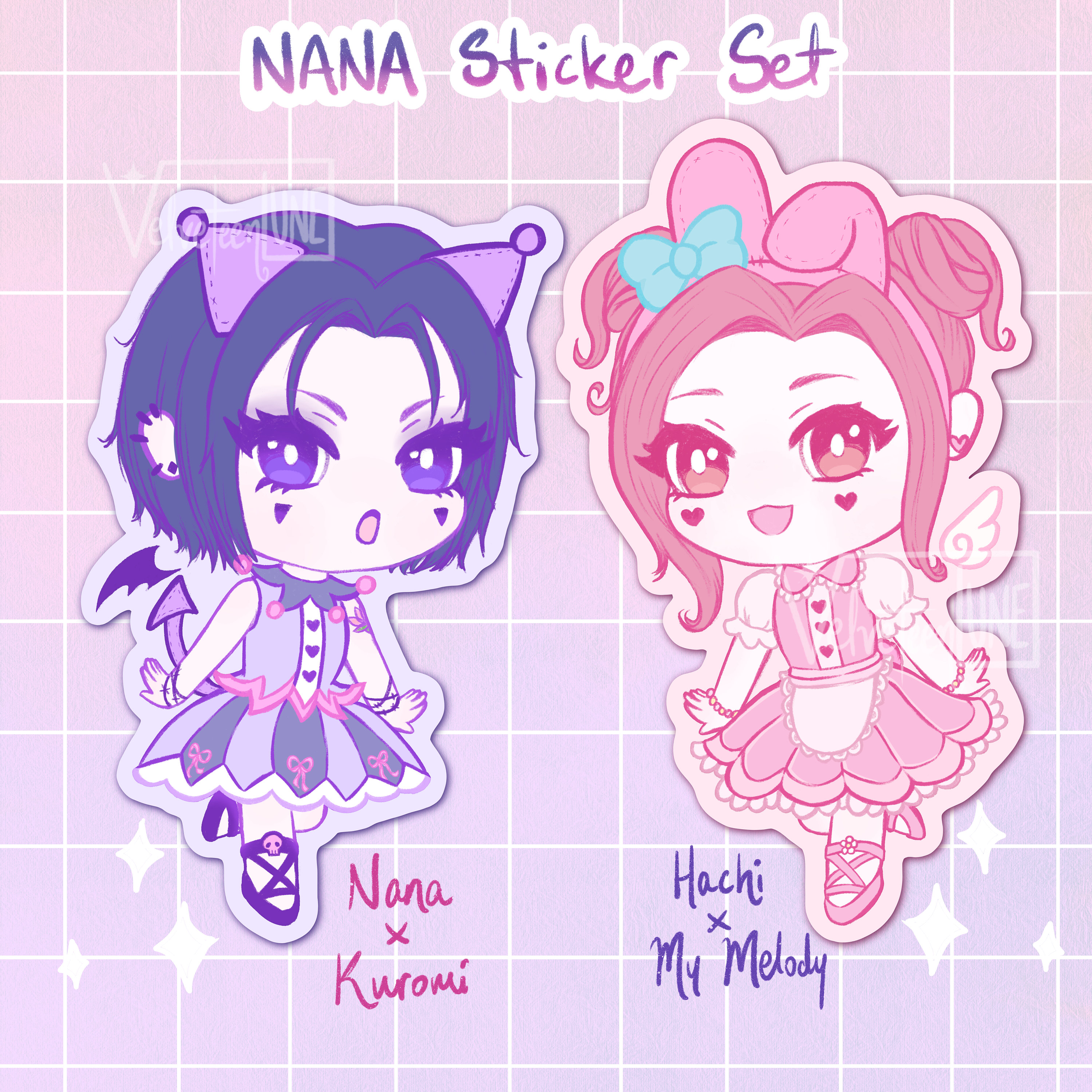 Nana Osaki X Kuromi & Hachi X My Melody Nana Komatsu Anime Sanrio