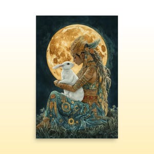 Mayan Goddess Ix Chel Premium Matte Print Mayan Goddess Wall Decor Xi ...