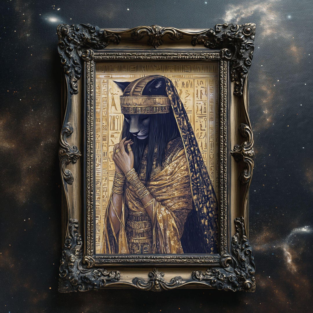 Sekhmet Egyptian Goddess Print Lioness Sekhmet Egyptian Mythology Art ...