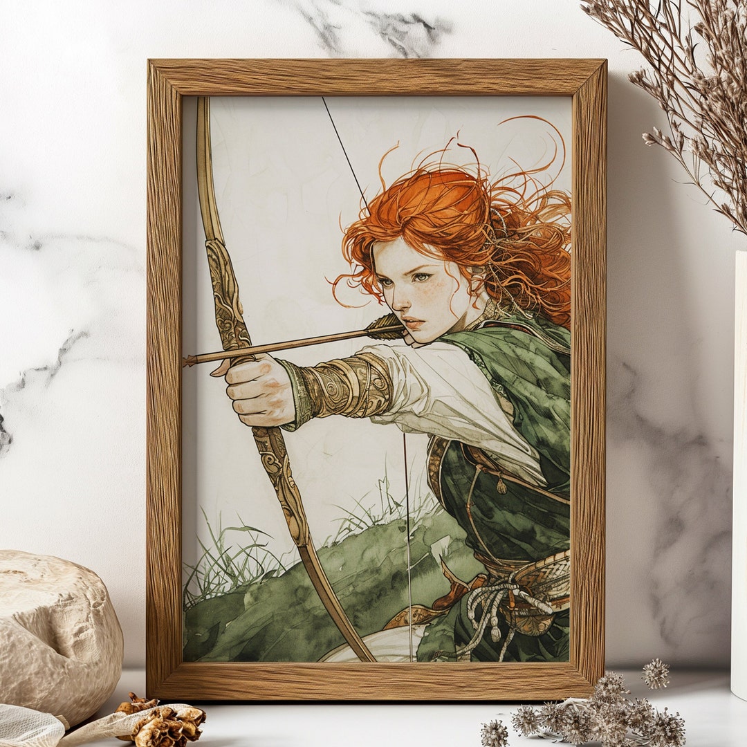 Artemis Print, Greek Goddess Artemis Wall Art Greek Mythology Inspired ...