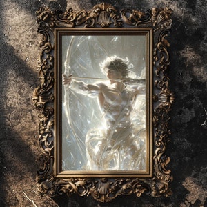 Impresión mate Radiance de Apolo, impresión del dios griego Apolo, decoración de la pared de la mitología griega, hermoso estampado mate de Apolo, regalo amante de la mitología