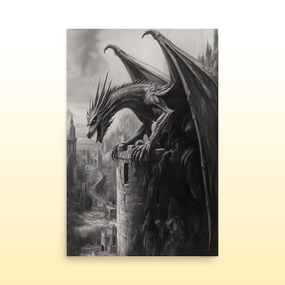 Dark Fantasy Art Dragon