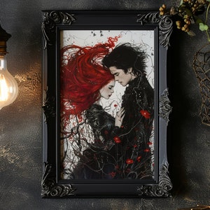 Persephone und Persephone Matt Print, Griechische Göttin und Gott Matte Poster, Persephone und Persephone Liebe, Romanze, Kunst, Griechische Mythologie, Poster, Kunstdruck