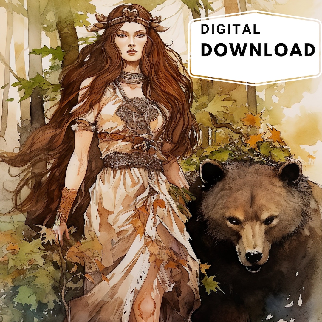 Artio Celtic Goddess of the Wilderness Digital Download Celtic - Etsy
