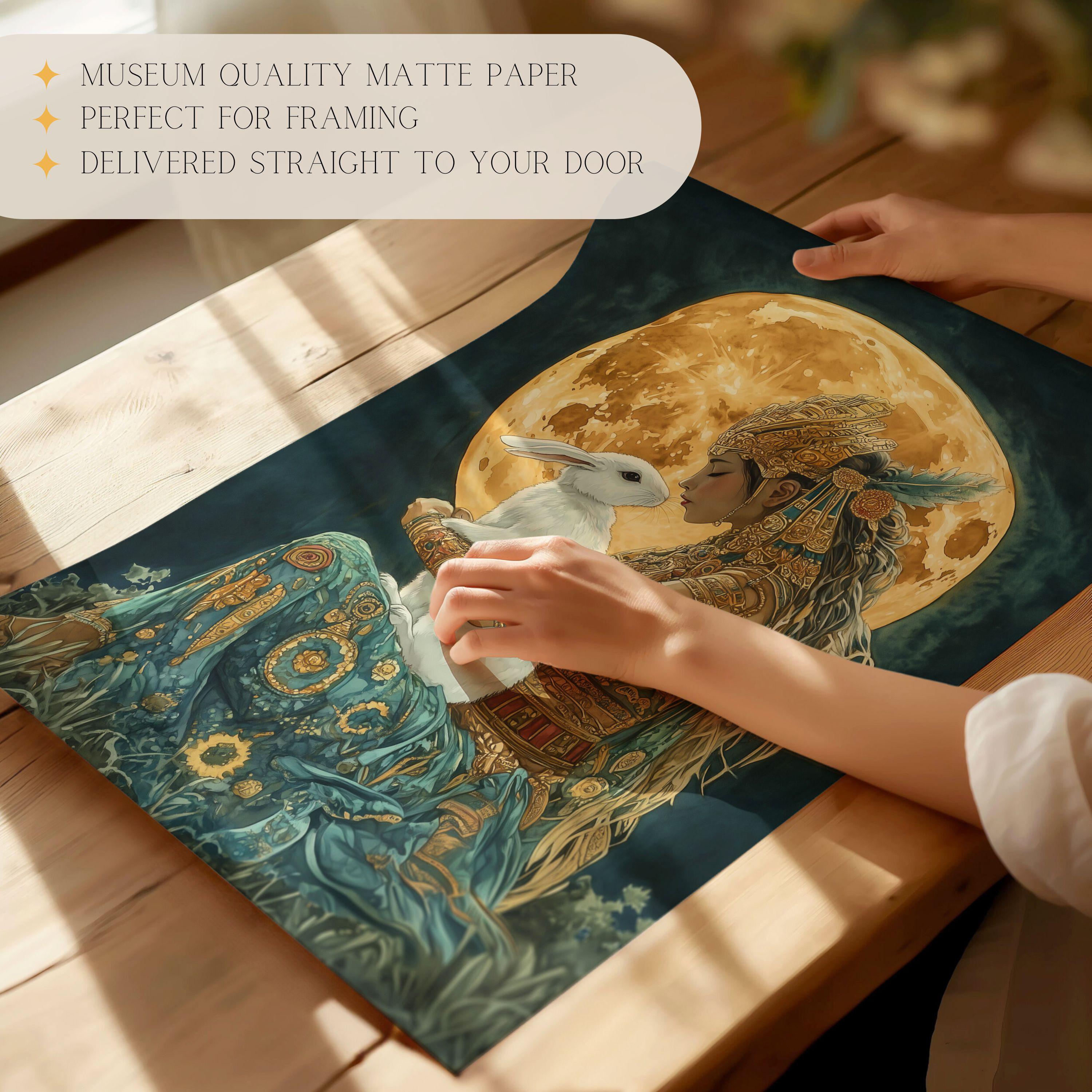 Mayan Goddess Ix Chel Premium Matte Print Mayan Goddess Wall Decor Xi ...