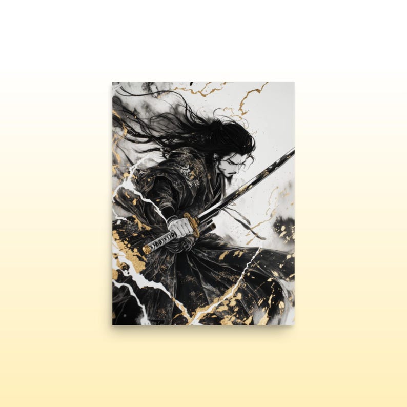 Susano Japanese Samurai Print Japanese Storm God Art Japanese Mythology ...