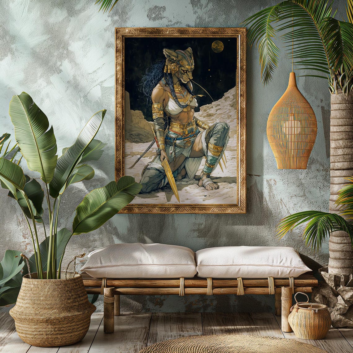 Sekhmet Egyptian Goddess Print Lioness Sekhmet Egyptian Mythology Art ...