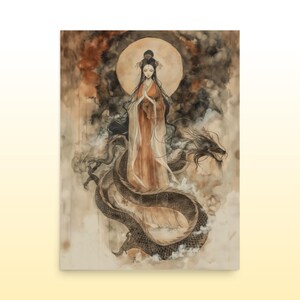 Kwan Yin Premium Matte Poster Chinese Goddess of Compassion Guan Yin ...