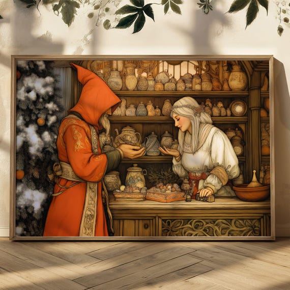 General Store Fantasy Matte Print Fantasy Inspired Wall Art Whimsical Fantasy Print Fantasy Room Decor DND Room Wall Art Fantasy Lover Gift