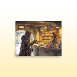 General Store Fantasy Matte Print Fantasy Inspired Wall Art Whimsical Fantasy Print Fantasy Room Decor DND Room Wall Art Fantasy Lover Gift