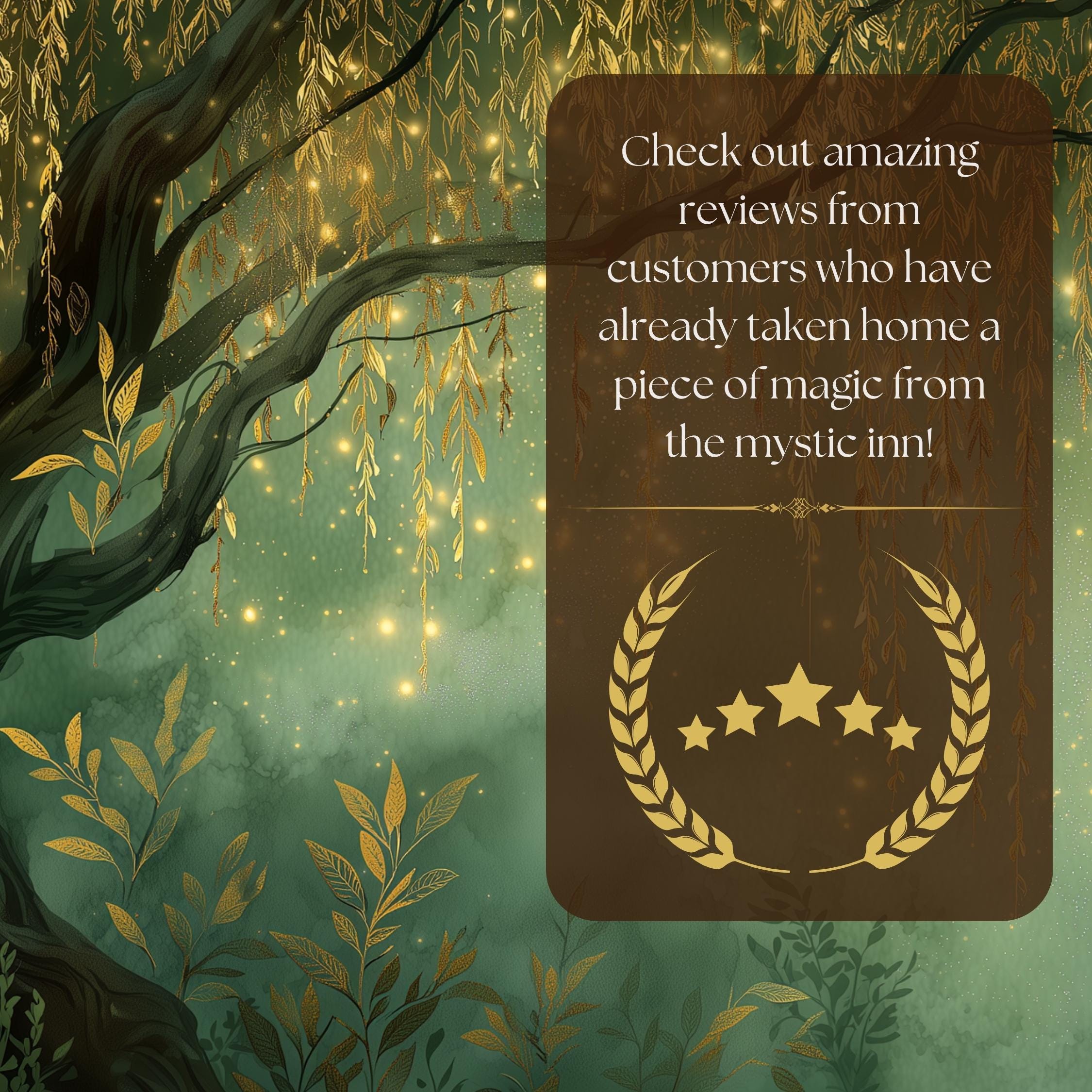 Enchanted Willow Tree Canvas Wall Art Magical Forest Painting Green ...