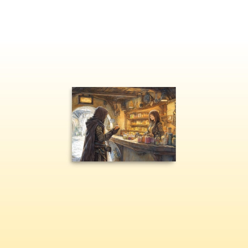 General Store Fantasy Matte Print Fantasy Inspired Wall Art Whimsical Fantasy Print Fantasy Room Decor DND Room Wall Art Fantasy Lover Gift