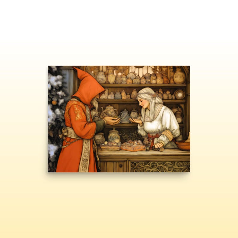 General Store Fantasy Matte Print Fantasy Inspired Wall Art Whimsical Fantasy Print Fantasy Room Decor DND Room Wall Art Fantasy Lover Gift