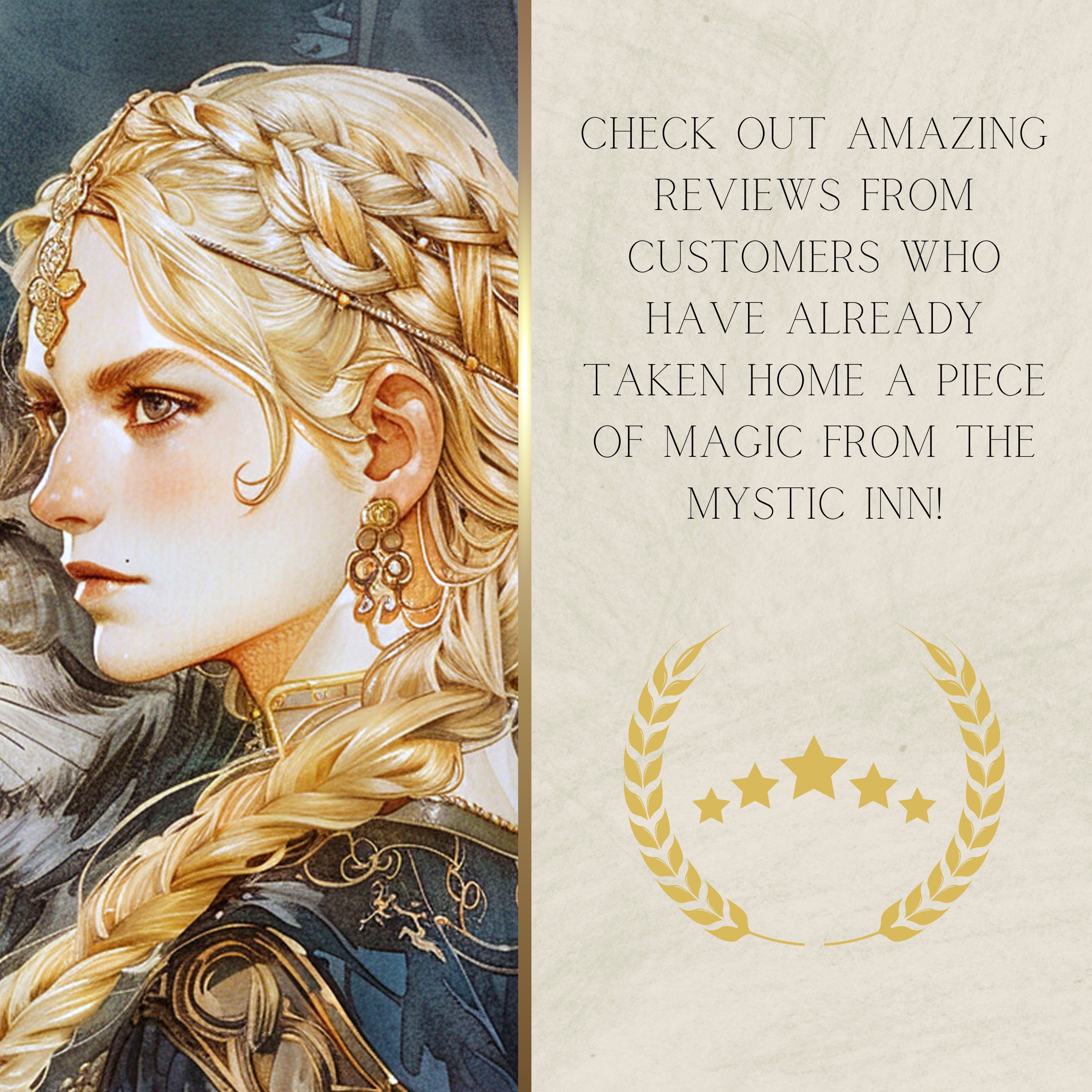 Freya, Norse Queen of the Valkyries Poster Wall Decor Japanese Water ...