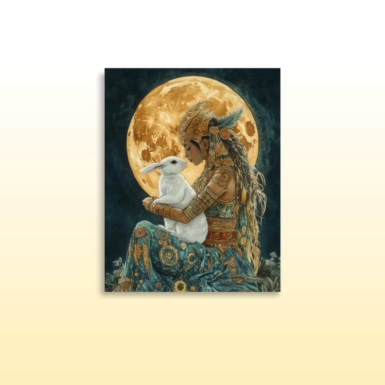 Mayan Goddess Ix Chel Premium Matte Print Mayan Goddess Wall Decor Xi ...