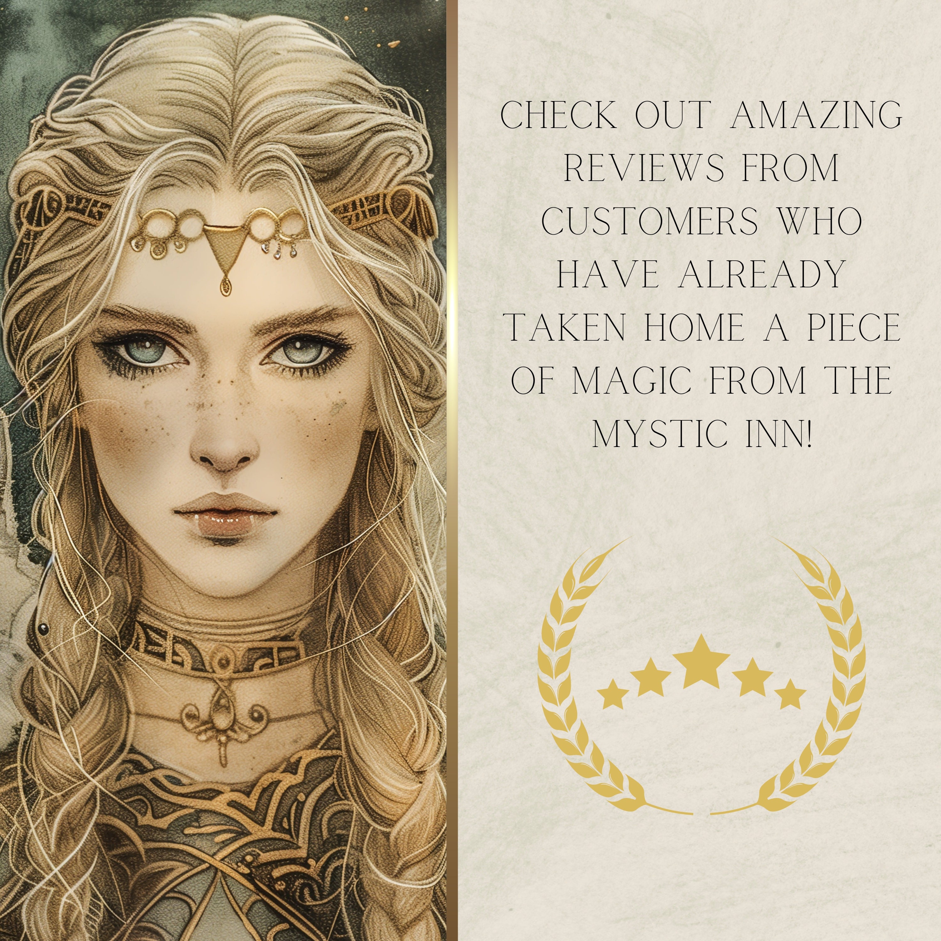 Freya, Norse Queen of the Valkyries Poster Wall Decor Japanese Water ...
