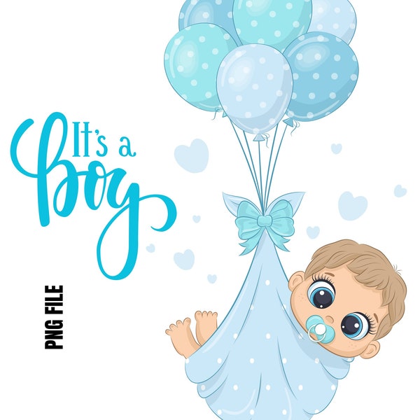 Its a boy png, sublimation file, cricut cut file, boy png, baby announcement png, digital download