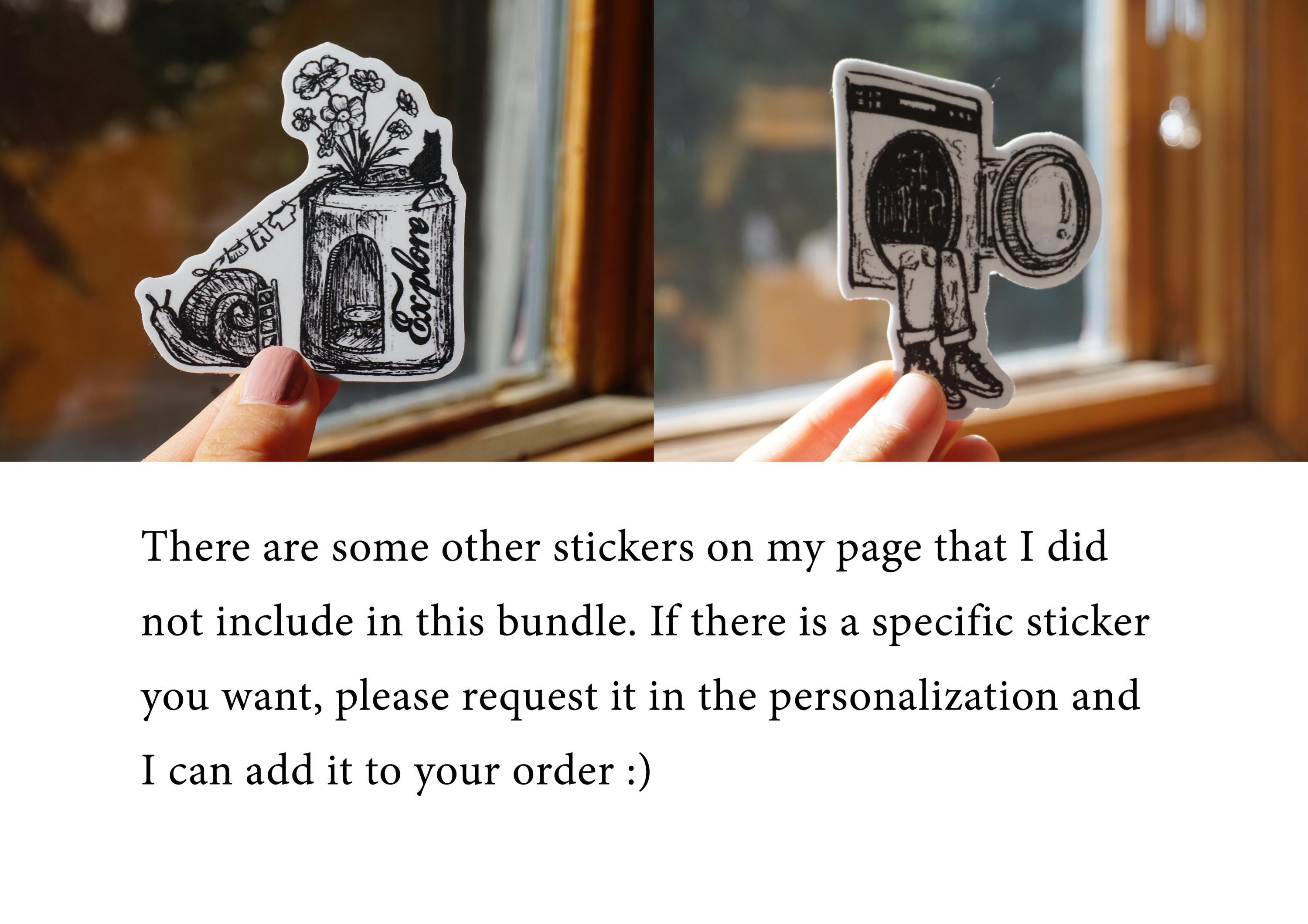 Mix & Match Stickers | Matte Vinyl Sticker | Charcoal | Cool Stickers ...