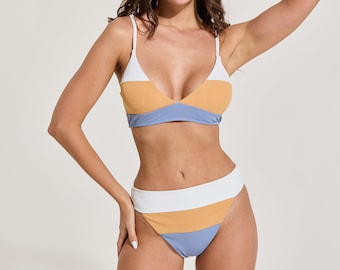 Hoch taillierter Bikini mit moderater Abdeckung