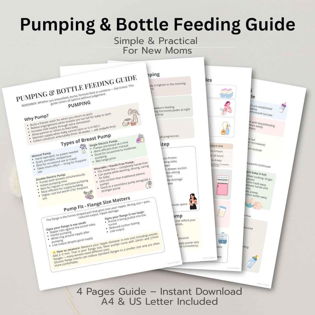 New Mother Guide.pdf Pumping & Bottle Feeding Guide, Breast Pumping Schedule, Breast Milk ...