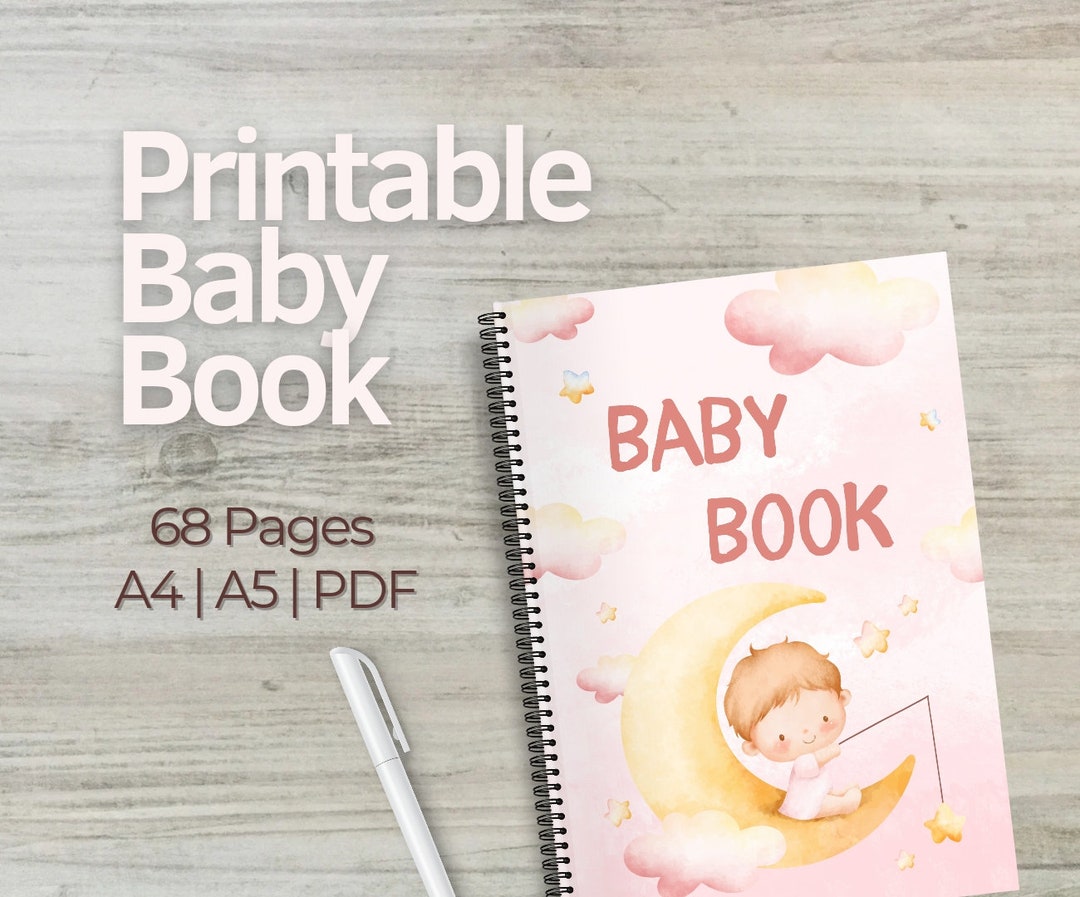 Digital Baby Memory Book Downloadable Keepsake Journal Babys First Year ...