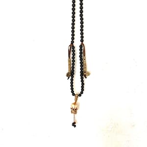 Tibetan Skull Mala Pendant Necklace 108 Prayer Beads Yoga Gifts