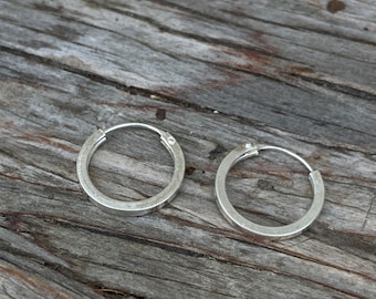 Small Silver Hoop Earrings Jewelry Karen Hill Tribe Jewelry