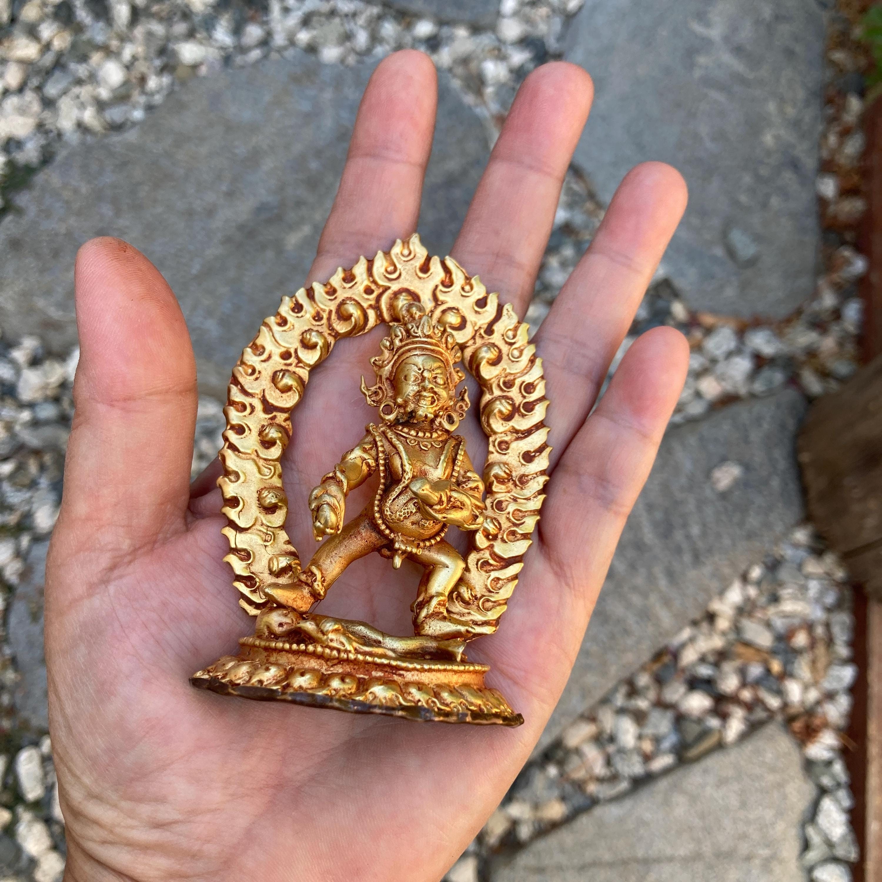 ジャンバラ銅像：チベット仏教美術 - Etsy 日本