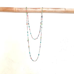 Long Beaded Necklace Ethnic Style Jewelry