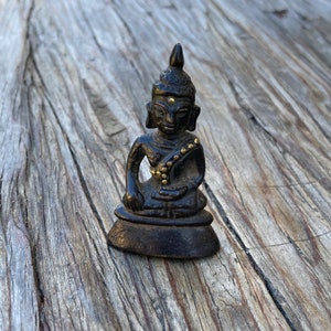 Sitting Buddha Bronze Figurine Home Decor