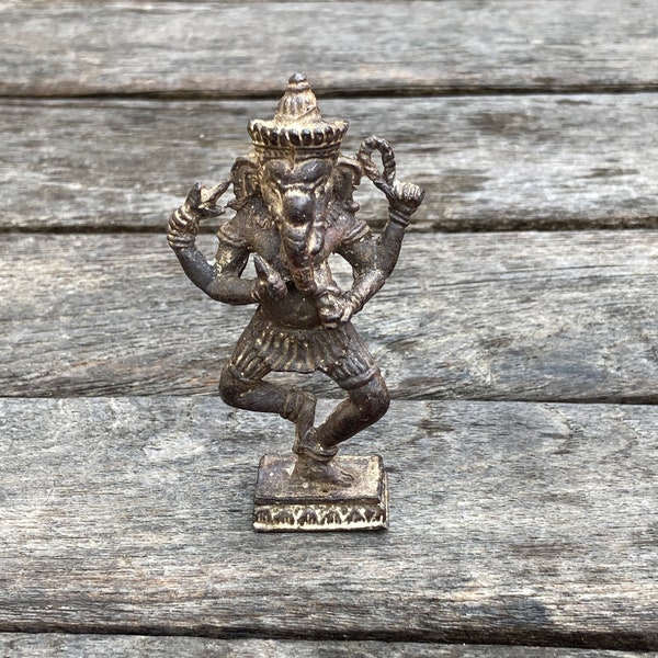 Dancing Ganesha Bronze Statue Home Decor