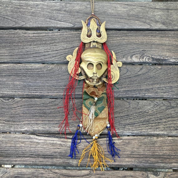 チベットの守護神チチパティの踊る骸骨 - Etsy 日本