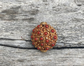 Coral Copper Beads Jewelry Finding