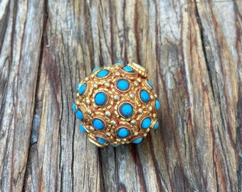 Turquoise Copper Beads Jewelry Finding