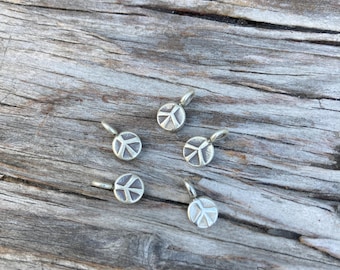 Silver Peace Charm Hobby Jewelry Making
