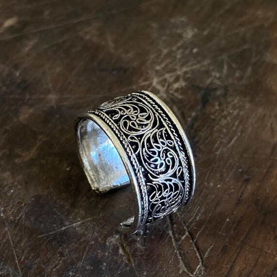 Filigree Brass Wide Ring Band Tibetan Style Jewelry - Etsy