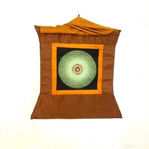 Om Mantra Mandala Thangka Meditation Hand Painted Home Decor