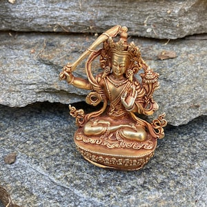 Manjushri Bodhisattva Figurine Tibetan Compassionate Goddess