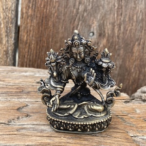 White Tara Figurine Tibetan Buddhist Home Decor