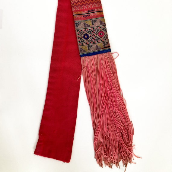 Hill Tribe Textile Wall Hanging Vintage/Preowned Hmong Hand Embroidered Textile Bohemian style