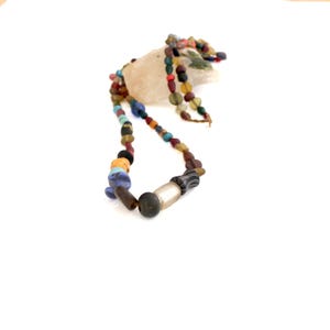 Vintage Glasperlen Halskette ethnischen Schmuck