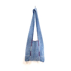 Petit sac à bandoulière indigo pour moines Accessoires de style tribu des collines