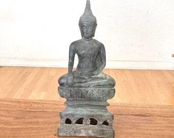 Temple Sitting Siam Buddha Statue Home Decor Sculpture