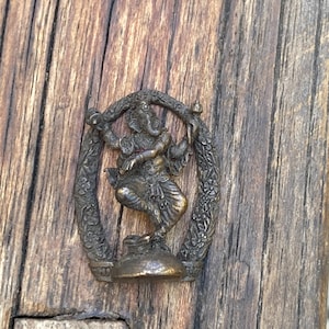 Dancing Ganesha Amulet Figurine