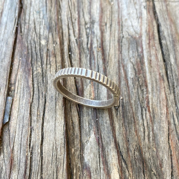 Sterling Silver Ring Band Hill Tribe Style Jewelry