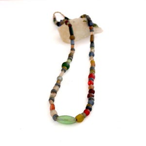 Vintage Glasperlen Halskette ethnischen Schmuck