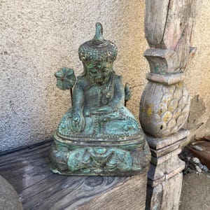 Temple Upagupta Statue Bronze Sculpture