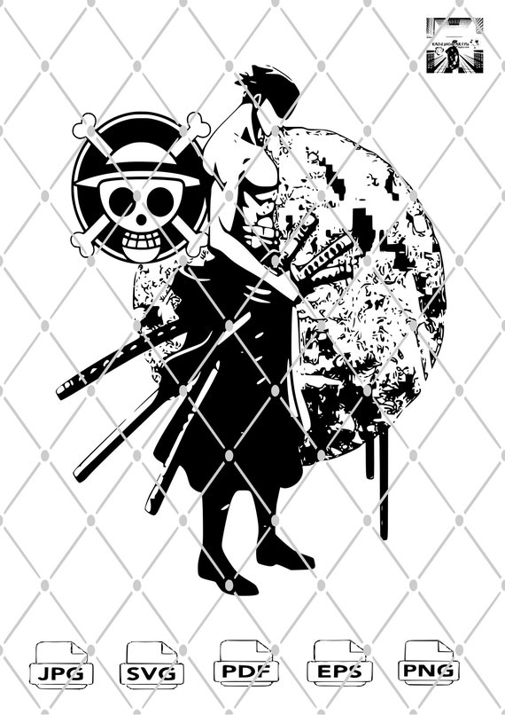 Zoro Svg Zoro Design Svg Anime Svg Manga Svg (Download Now) 