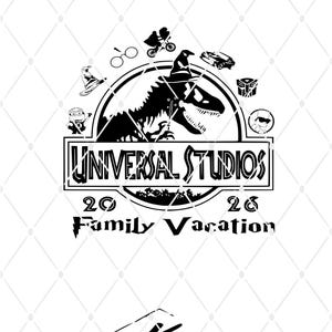 Benutzerdefiniertes Design SVG, Familienurlaub, Universal Studios (Digitaler Download)